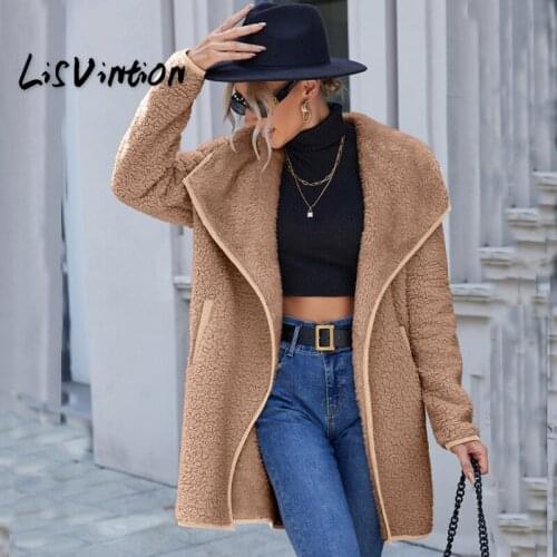LisVintion Women's Jackets With Fur