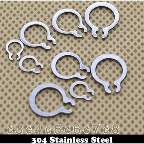 M3 304 Stainless Steel 304ss Spring Washer DIN471 C-Type Calabsah C Type Snap Retaining Ring For 3mm External Shaft Circlip
