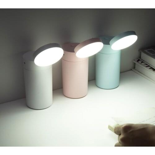 Multifunctional Portable Desktop Mini Humidifier Night Light Battery Type Water Replenishment Meter Mirror Desk Lamp Humidifier