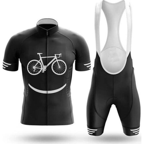 2021 New Summer Black Men Cycling Jersey Set Maillot Ropa Ciclismo Cycling Bicycle Clothing MTB Bike Clothes Uniform Cycling Set