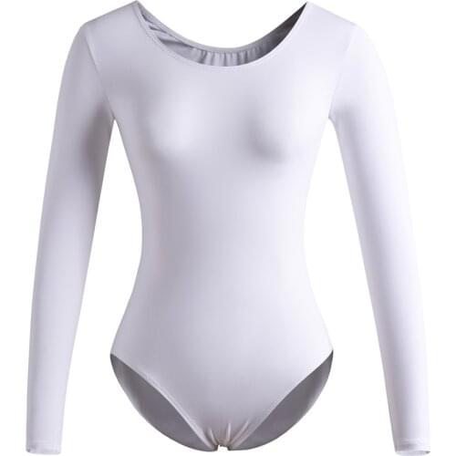New Arrival Adult Ballet Leotard Gymnastics Leotards Long Sleeve Bodysuit Dance Clothes Stage Wear