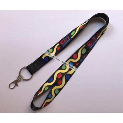 Wholesale Custom LOGO heat transfer Color printing Badge Holder Business ID Card working Holder with Metal key Lanyards
