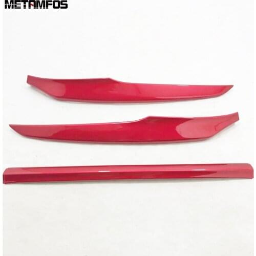 For Honda Accord 2018 2019 2020 Front Lower Bumper Bar Molding Decoration Sticker Exterior Accessories Carbon Fiber Car Styling