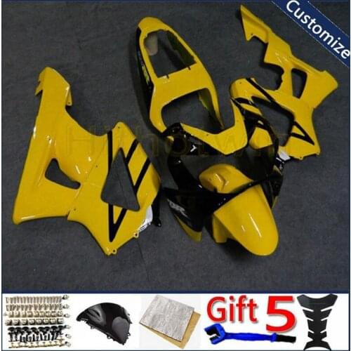 Motorcycle plastic cover For CBR929RR 2000 2001 CBR 929 RR 00 01 motorcycle bodywork kit Injection mold yellow