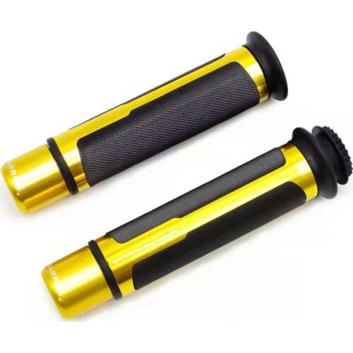 22MM Handle Bar Grips With Bar End Motorcycle Aluminum Handle Grips Universal For Kawasaki Z1000 Z900 Honda Benelli TRK 502X