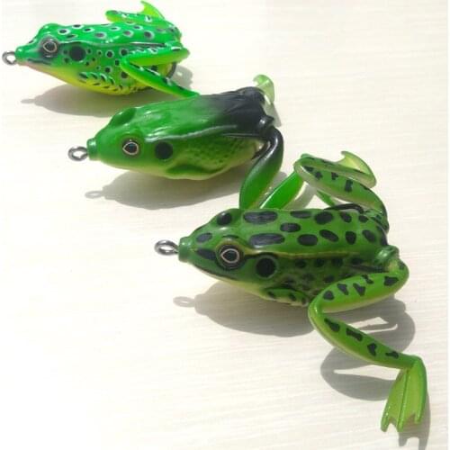 6.5cm/17g Kopper Live Target Frog Lure Snakehead Lure Topwater Simulation Frog Fishing Lure Soft Bass Bait