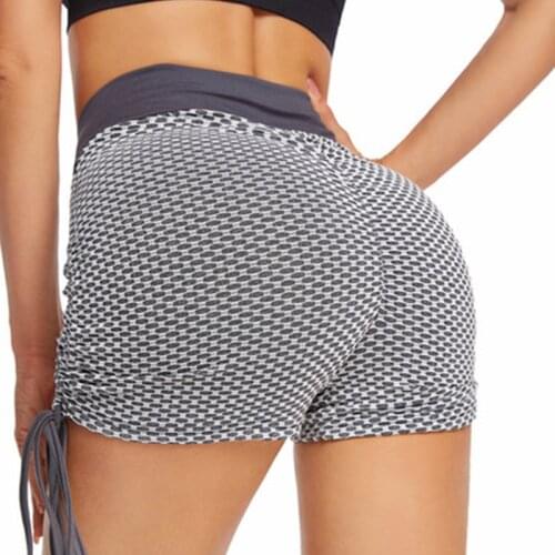 Women Honeycomb bodybuilding fitness peach hip shorts Safety Short Pants Soft Lace Shorts Boxer Summer Under Skirt Shorts with