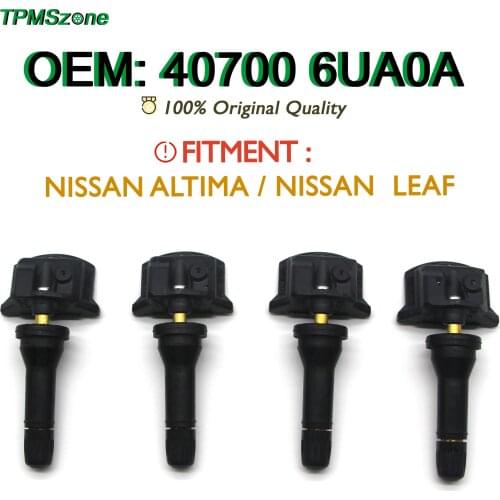 Car TPMS 407006UA0A Tire Pressure Monitoring System 433Mhz For Nissan Altima Leaf 40700-6UA0A Tyre Air Monitor Sensor