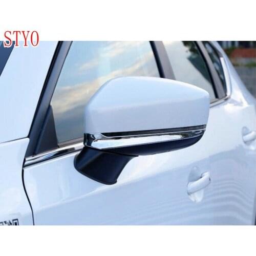 STYO Car ABS Chrome Rear View Mirror Cover trim For MAZDAS CX-5 CX5 CX-8 2017 2018