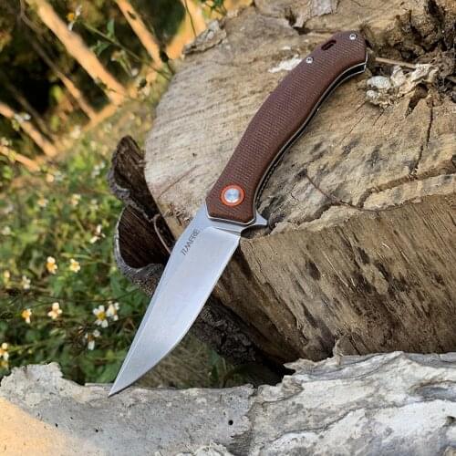 TUNAFIRE original high quality D2 tactical knife outdoor hunting knife defensive sharp camping knife Multifunctional tools