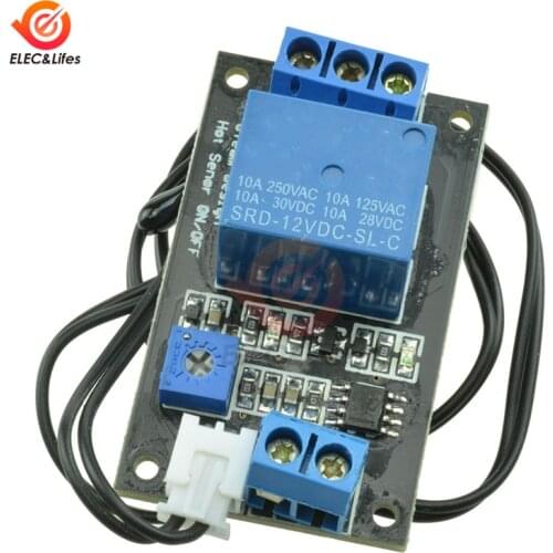 DC 12V Thermistor Relay Module Temperature Controller Adjustable Temperature Control Switch Sensor Module Thermostat Regulator