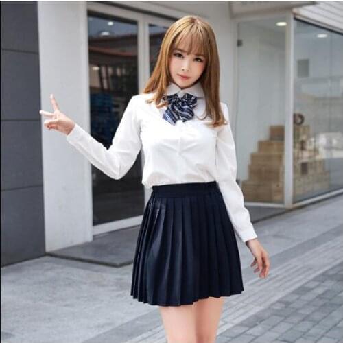 Japanese school uniform Summer JK uniforms Shirt Girl Autumn Women