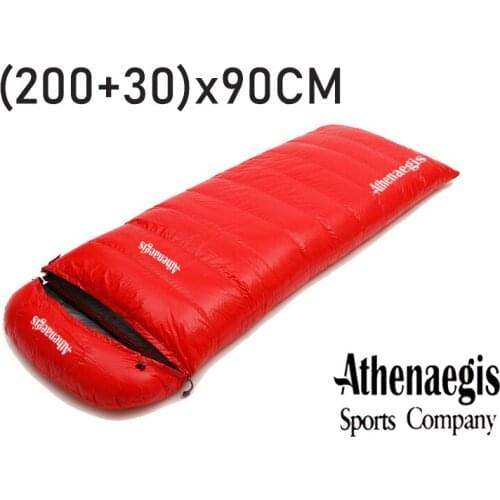 Ultralarge (200+30)x90CM White Goose Down 2000g/2200g/2500g Filling Outerdoor Camping Winter Warm Down Sleeping Bag Slaapzak