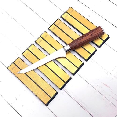 Golden diamond 1600 girt sharpening stone with base for Fixed angle sharpener kitchen knife the blade is sharp diamond bru Apex