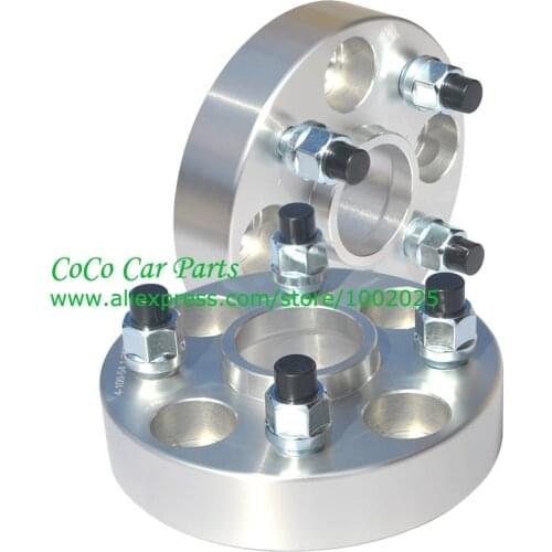 2pcs/lot 25mm Universal Wheel Spacers - 4x114.3 to 4x114.3 / 4x4.5'' - 12x1.5 Studs / Nuts