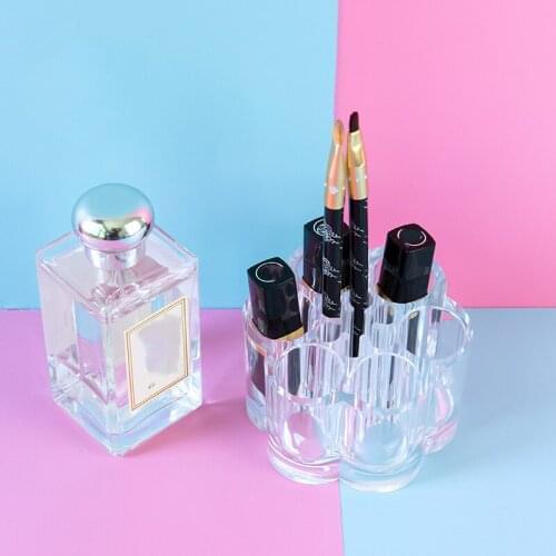 Plum Type Acrylic Jewelry Display Cosmetic Organizer Makeup Brush Lipstick Storage Display Stand Holder