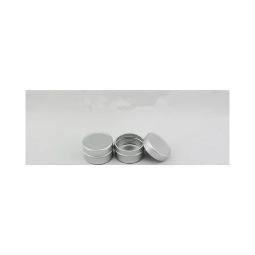 Free shipping 5ml Aluminm tins, 5g aluminum empty cosmetic container with lids 5ml small round lip balm tin solid perfume cosmet