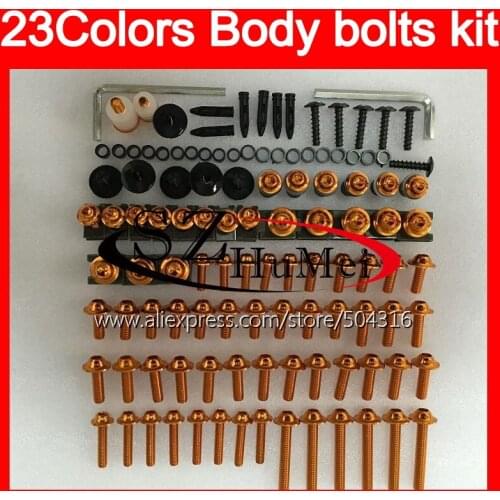Fairing bolts full screw kit For YAMAHA YZFR1 09 10 11 YZF R1 YZF 1000 YZF1000 YZF-R1 2009 2010 2011 Windscreen bolt screws Nuts