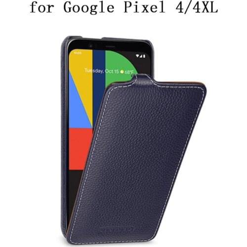 Business Flip Phone Case for Google Pixel 4 Pixel4 Case Luxury Genuine Leather Cases Cover Skin for Google Pixel 4xl Pixel 4 XL