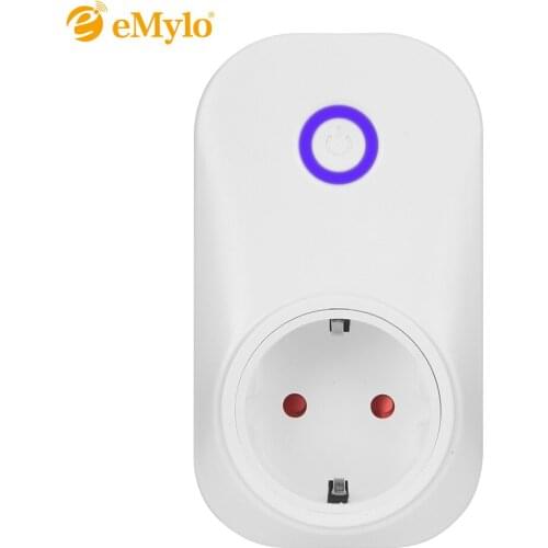 EMylo Smart Socket WIFI Power Outlet 90-250V Smart Plug WIFI Light Switch Remote Control Switch For Smart Life Google Home