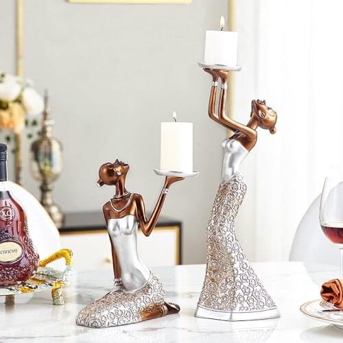 Europe Candle Holders Wedding Vintage Tealight Romantic Dinner Candle Holder Luxury Metal Bougeoir Mariage Home Decor XX50CH