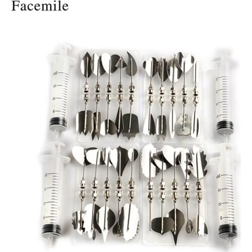 Facemile 11Pcs/Set 14 Styles 3D Jelly Flower Art Tools Jelly Cake Gelatin Pudding Nozzle Syringe Russia Nozzle Set Cake Decor