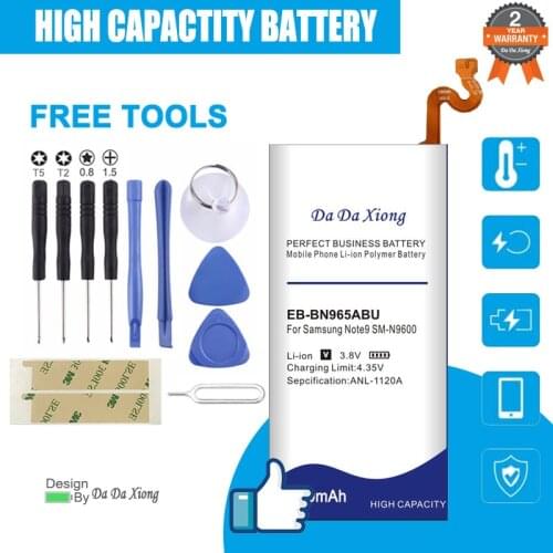EB-BN965ABU for Samsung Galaxy Note9 Note 9 N9600 SM-N9600 SM-N960F 4400mAh Phone Battery+Tools