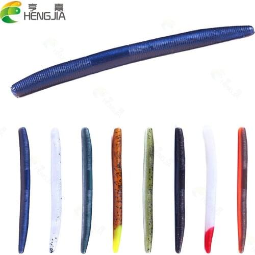 Hengjia 6pcs fake bait Wobbler Soft Jigging floating T fish Bionic isca Artificial fishing Lure fly silicone bait Worms
