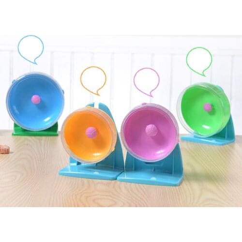 Slient Hamster Running Wheel Mute Wheel Syrian Hamster Rat Mouse Playing Wheel Toys Plastic Running Exercise Toys Supplies