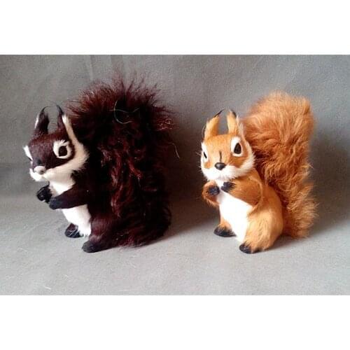 Simulation squirrel,19x18cm model,polyethylene&furs toy,prop.home decoration Xmas gift w4195