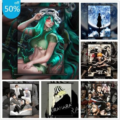 Bleach Collections Rukia Aizen Ichigo Renji Anime Posters Canvas Painting Wall Decor Wall Art Picture for Living Room Home Decor