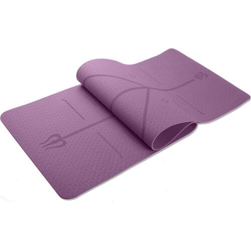 6MM density TPE Yoga Mat Exercise Pad Non-slip Folding Gym Fitness Pilates Supplies Non-skid Floor Play Mat