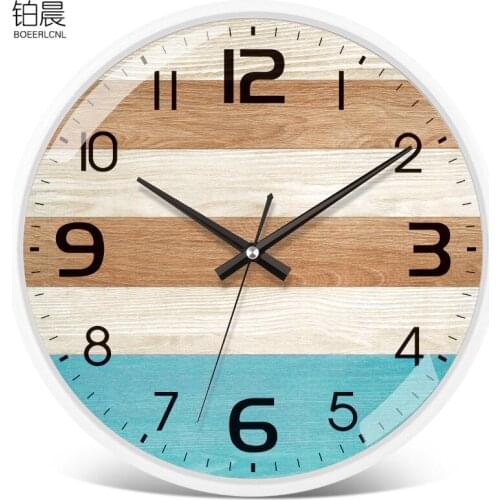 Creative Wall Clock for Living Room Fashion Bedroom Cartoon Round Creative Simple Modern Living Room Silent Quartz Clock Horloge