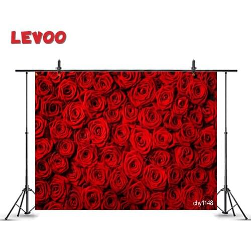 LEVOO 3d Roses Background Valentines Day Red Roses Wedding Natural Photo Studio Photophone Background Photography Shoot Props