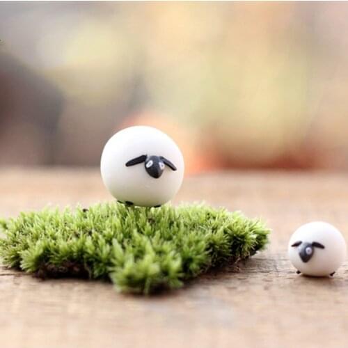 Cute Mini Animals Hedgehog Sheep Chicken Fairy Garden Figurines Miniatures Home Micro Miniatures Accessories Supply
