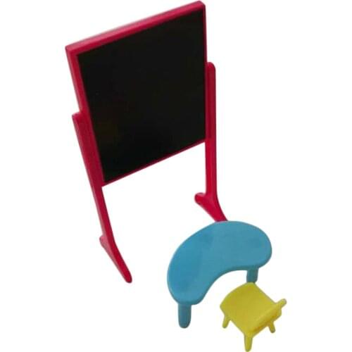 Fashion Classroom Blackboard + Chair + Desk School Education Furniture Accessories for Sister Kelly Doll Dollhouse Gifts