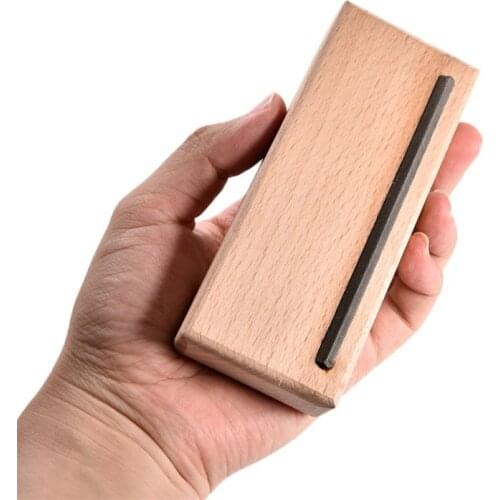 1pc Guitar Fret End Bevel File Luthier Maple Wood 45 Degree Guitar Polishing Tool