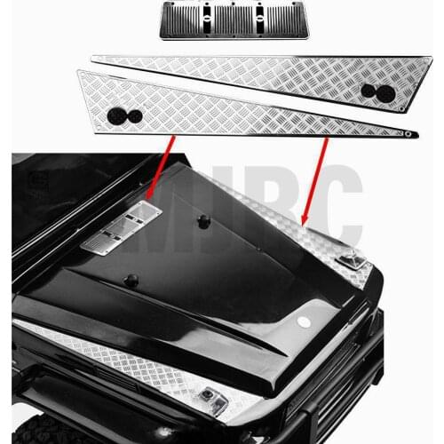 New metal TRX 4 anti-skid plate air intake grille for 1:10 RC Traxxas TRX-4 TRX4 Anti-skid plates on both sides