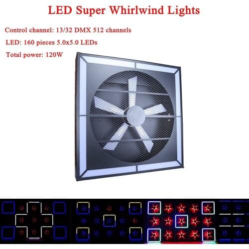 NEW Music DJ Light Equipment High Speed Mute 120W LED Super Whirlwind Stage Lamp Professional Disco Party KTV Stage Strobe Light