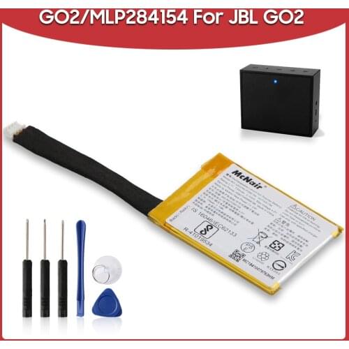 Original Rechargeable Battery GO2/MLP284154 730mAh For JBL GO2 Portable Bluetooth Speaker Replacement Batteries