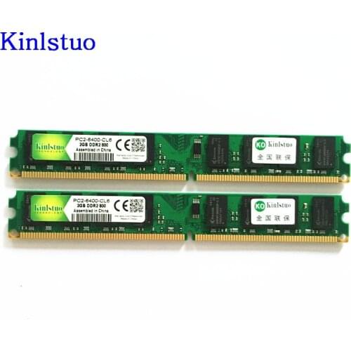 1PCS Kinlstuo Memoria de escritorio 2GB 800MHz PC2-6400 DDR2 PC RAM 800 667 6400 2GB 4GB 8GB PC3 DDR3 1G 2G 4G 1333MHz 1600MHz