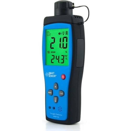 Portable O2 Air Detector AR8100 Alarm Oxygen concentration Measuring Instrument Meter