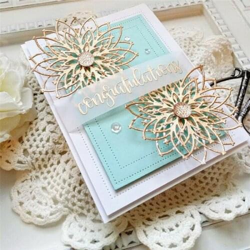 L-Sunday Crafts Die Cuts Flowers Metal Cutting Dies Stencils Scrapbooking Embossing Paper Cardmaking Crafts Decor