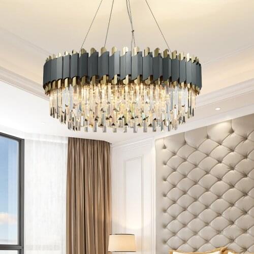 Luxury Restaurant High Brightness Modern Decoration Square/Round Led Ceiling Light Chandelier For Living Room