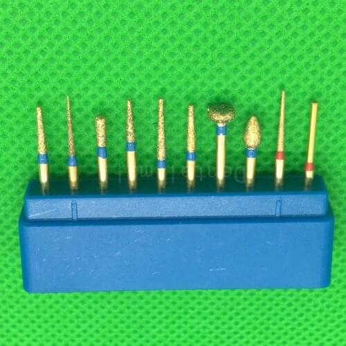 Dental materials Dental tools Dental preparation burs Porcelain veneer dental high speed Diamond burs with box