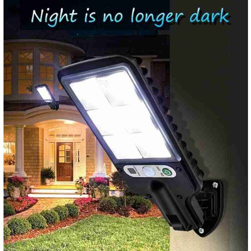 Led Solar Wall Light Human Body Induction Outdoor Courtyard Waterproof Safety Street Light Continuous Lighting For 6-12 Hours