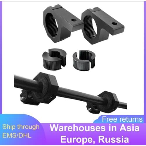 1pair LED Light Bar Horizontal Clamp Mounting Bracket Kit 25mm-30mm Horizontal Bar Tube Clamp Motorcycle Anti-collision Holder