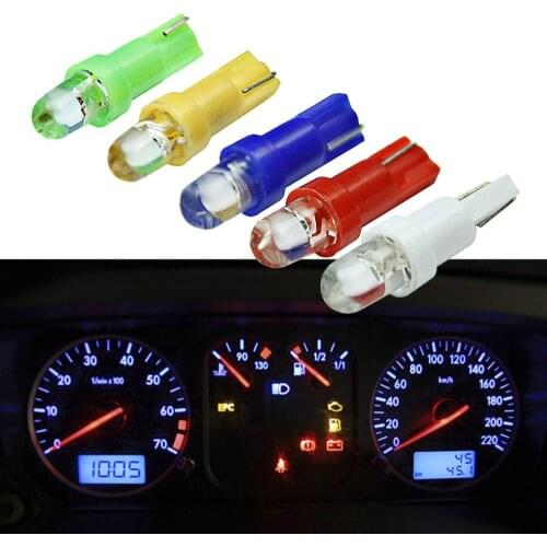 1 Pcs 12V T5 COB Single Light 3D Astigmatism Car Led Bulb T5 Ceramic Instrument Light Led Indicator