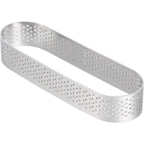 1PCS Oval Tartlet Mold Stainless Steel Dessert Mousse Fruit Pie Tart Quiche Baking Mold Cookie Cutter DIY Wedding Cake Tools