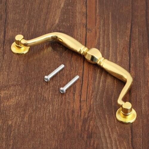 1Pc Gold Wooden Wine Gift Box Furniture Handle Cabinet Knob and Handles Drawer Door Cupboard Pull Handle Kitchen Knob 150*53mm